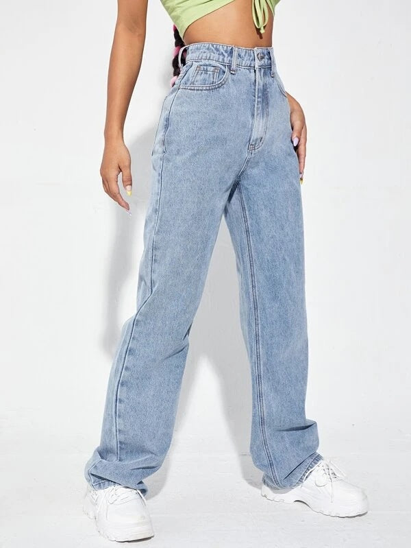 Slim-Straight Denim Jeans