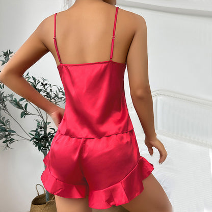 Nightgown Cardigan Three-Piece Pajamas Set