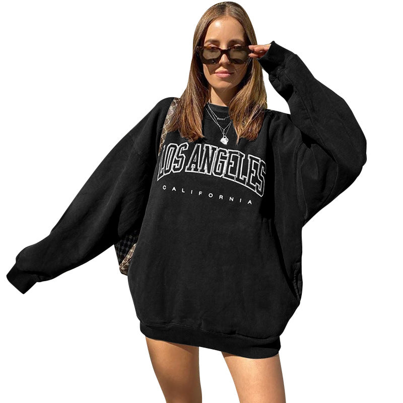 LOS ANGELES - Graphic Printed Long Sleeves Sweatshirt (7517821796440)