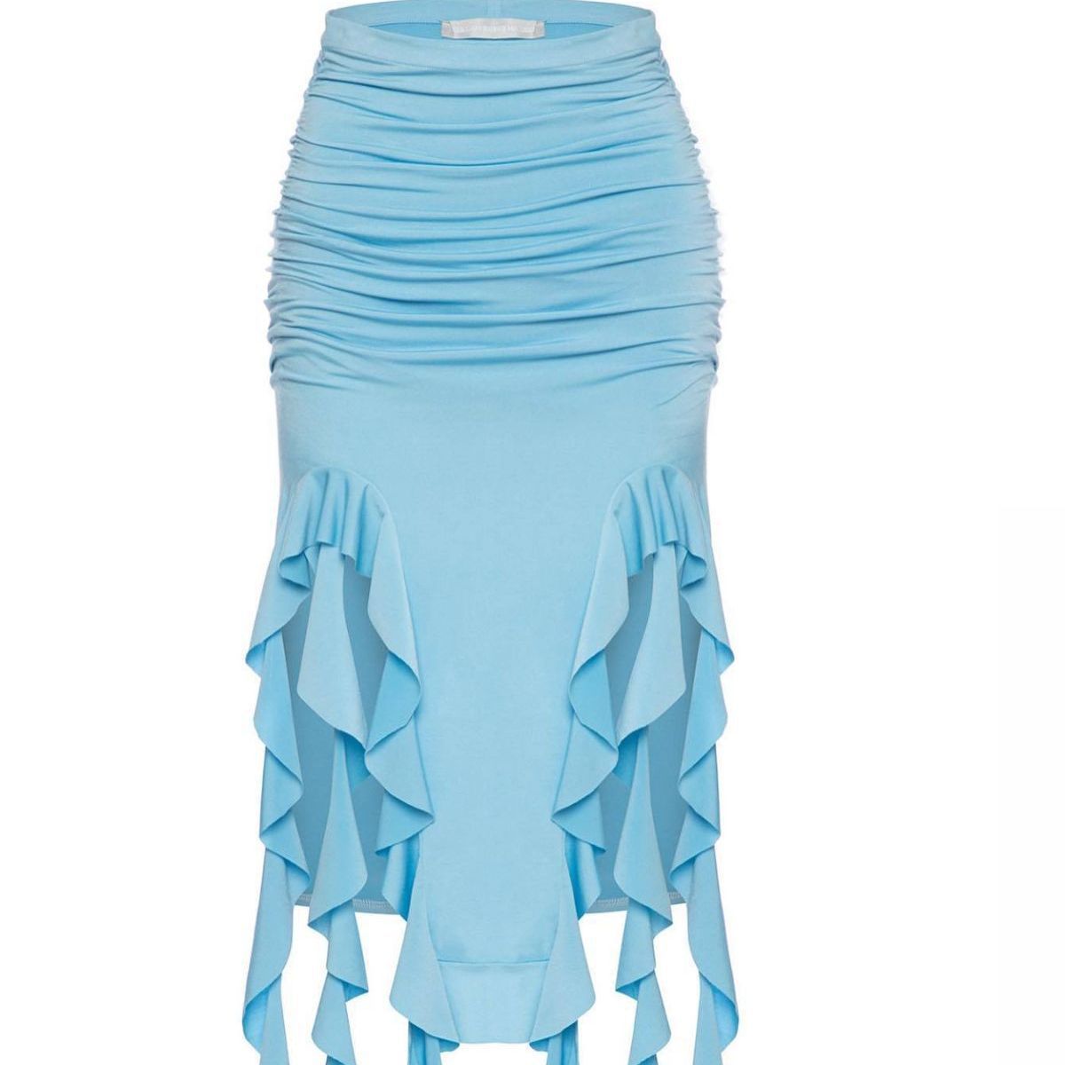 Jellyfish/Eggplant Lace Sheath Skirt