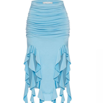 Jellyfish/Eggplant Lace Sheath Skirt