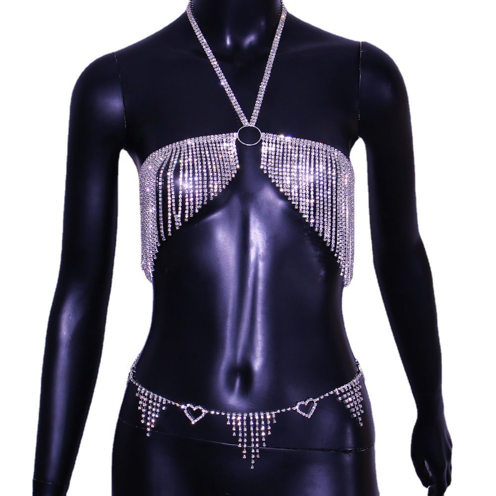 Tassel Rhinestone Body Chain &  Waist Chain - Body Chain (7517781491800)