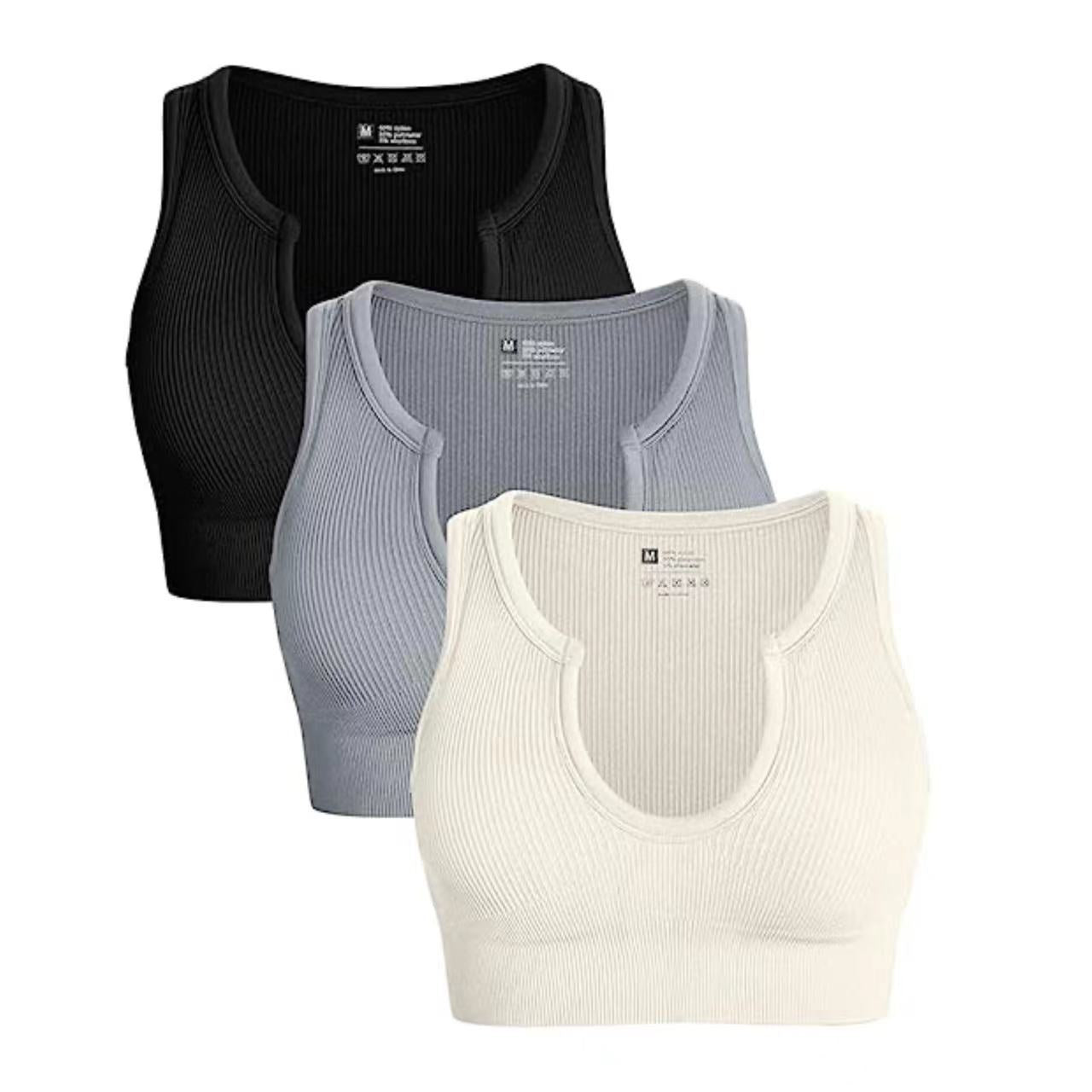 Casual Vest Crop-Top - Solid Color (7516558655576)
