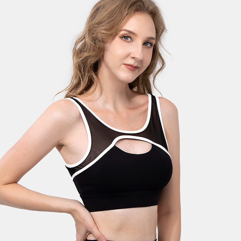 Mesh Stitching Bra