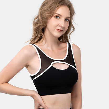 Mesh Stitching Bra