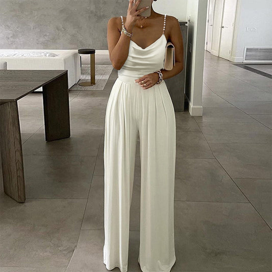 Trous - Backless Trousers Jumpsuit (7516488368216)