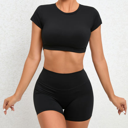 Come Back Over - High-Waist Lace-Knot Hip Lift Yoga Two-Piece Set (7516855599192)