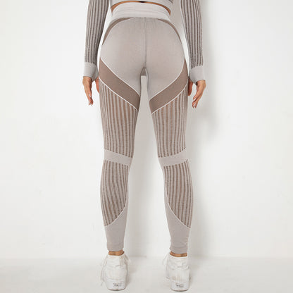 Hip Lifting Stretch Tight Bodybuilding Bottoming Shaping Sports Pants Seamless Yoga Pants (7525023875160)