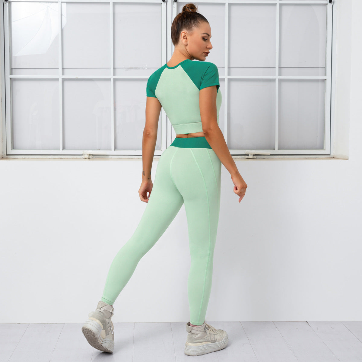 Doubles - Color Matching Double Layer Yoga Set (7520681132120)