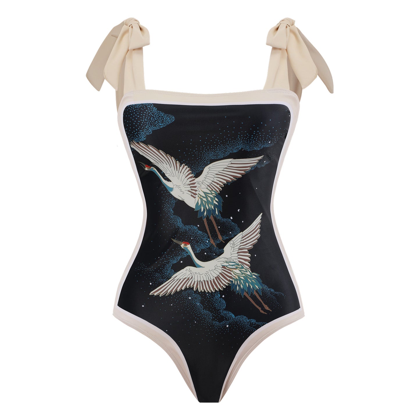 Conservative - One-Piece & Chiffon Blouse Swimsuit Set (7518654398552)