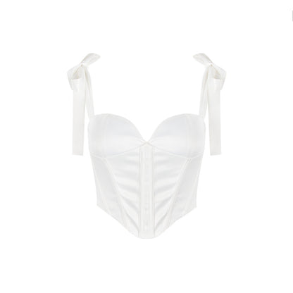Bow-Boning Corset Camisole Crop-Top