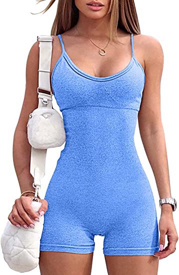 Spaghetti Straps Romper Leotard
