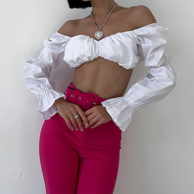 Bubble Me - Bubble Long-Short Cropped Top (7516558426200)