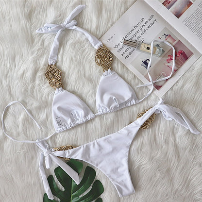 Hand-Woven Solid Color - Bikini (7516577857624)