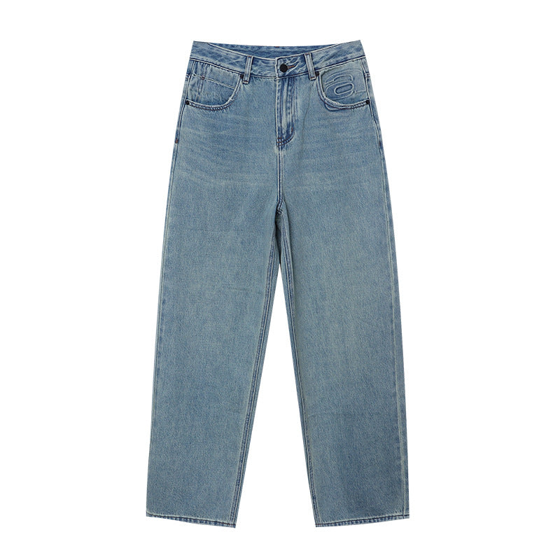 Straight Leg Wide Leg Denim Jeans Pants