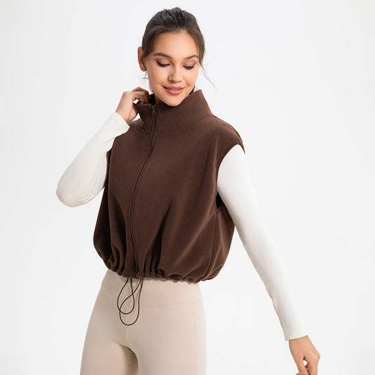 Comfy Zip - Fitness Vest Fleece Waistcoat (7516614819928)
