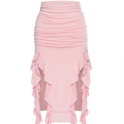 Jellyfish/Eggplant Lace Sheath Skirt