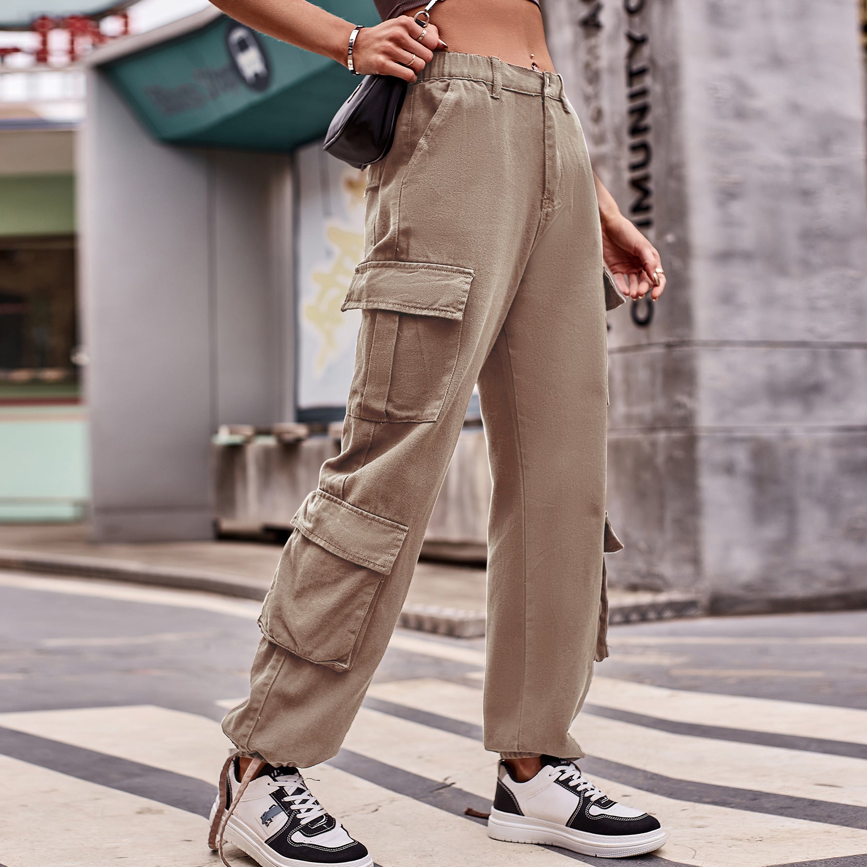 Drawstrings & Pockets Sports Pants (7524754554968)