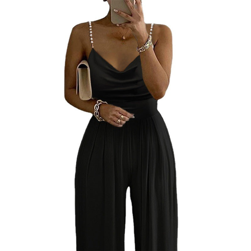 Trous - Backless Trousers Jumpsuit (7516488368216)
