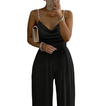 Trous - Backless Trousers Jumpsuit (7516488368216)