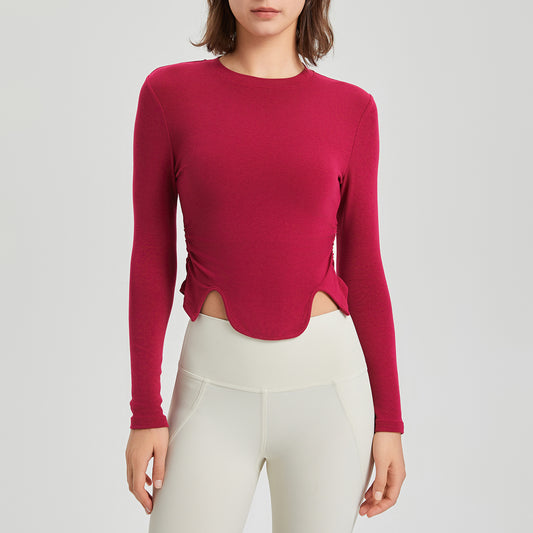 Long Sleeves Micro-Cropped T-Shirt