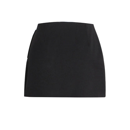 Drill Buckle Split Skirt