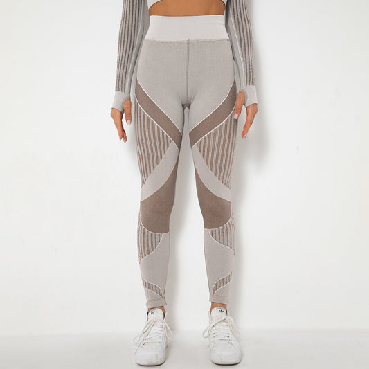 Hip Lifting Stretch Tight Bodybuilding Bottoming Shaping Sports Pants Seamless Yoga Pants (7525023875160)