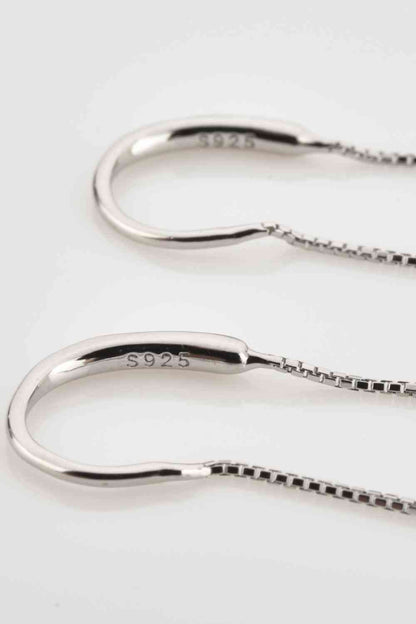 Cross Threaders - Sterling Silver Earrings (7499321344088)