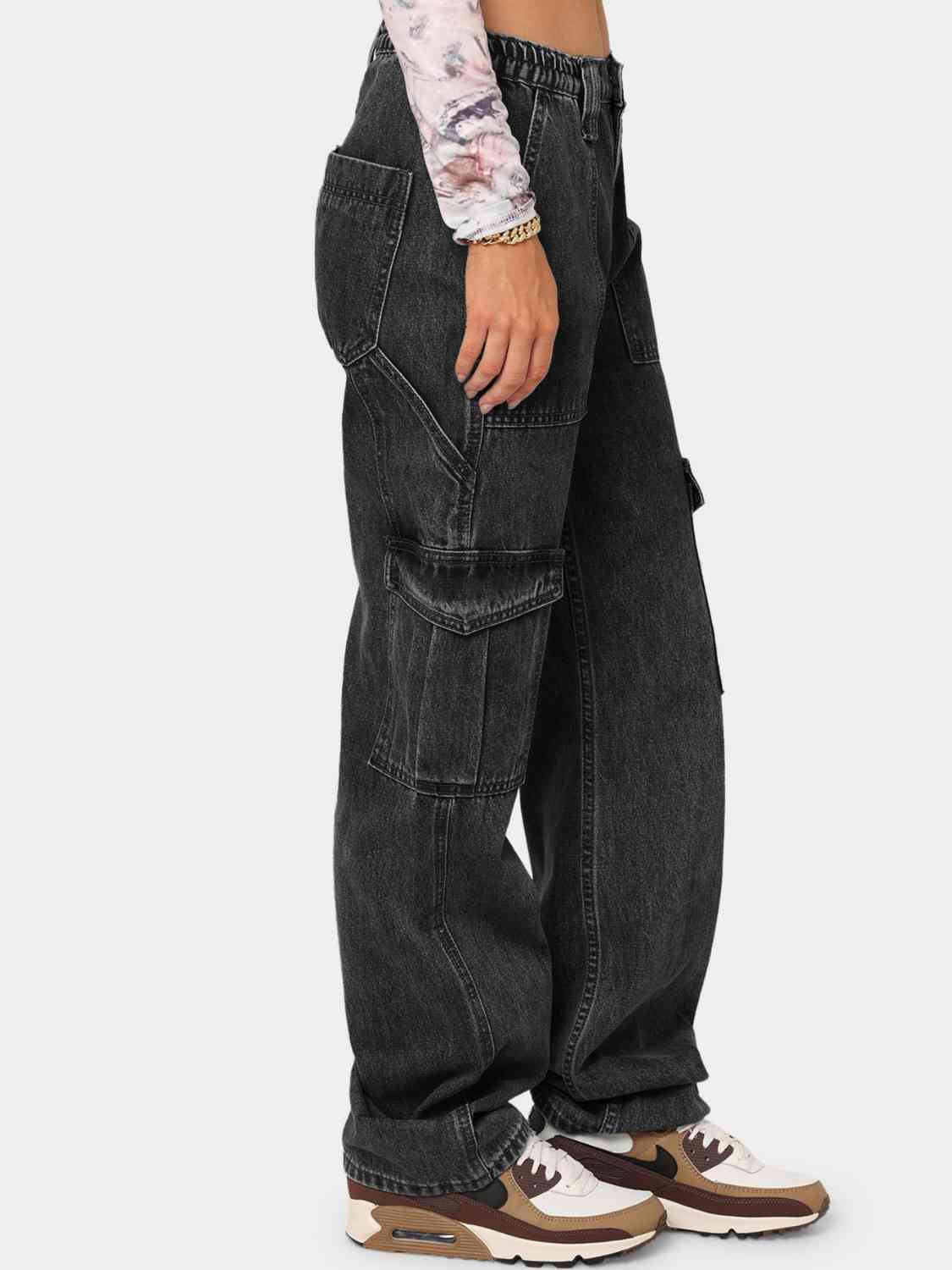 Straight Jeans With Pockets (7484161327192)