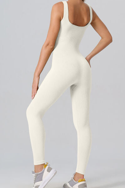 Square Neck Wide Straps Leotard