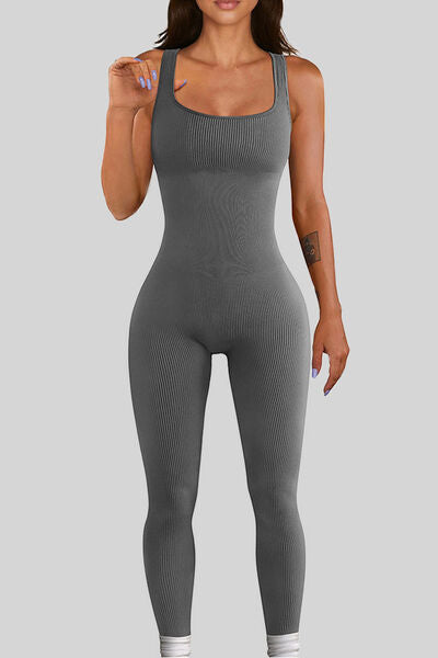 Square Neck Wide Straps Leotard