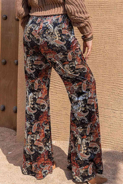 Plus-Size Printed Wide Leg Maxi Pants (7484758261848)
