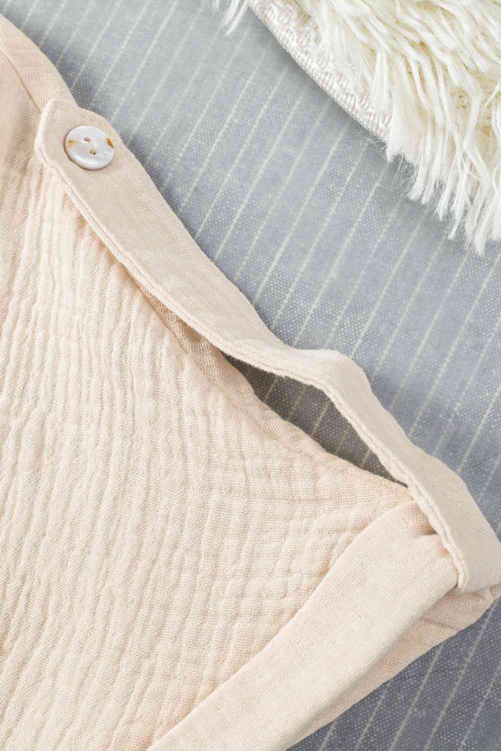 Johnny Collar - Textured Short Sleeve Romper (7484701999192)
