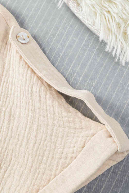 Johnny Collar - Textured Short Sleeve Romper (7484701999192)