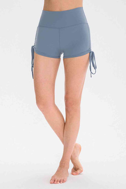 Waistbands & Tied Waistbands - Drawstring Wide Waistband Side Tie Sports Shorts (7500834603096)