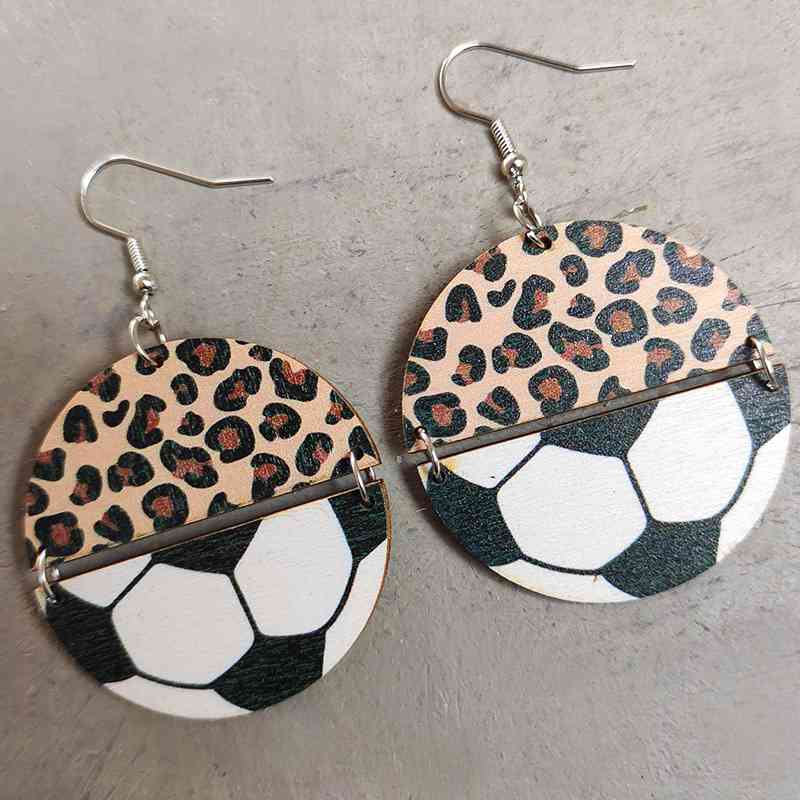 Round Shape - Wooden Dangle Earrings (7499304009816)
