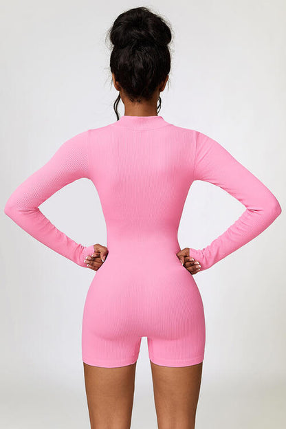 Romper Active - Half-Zip Long Sleeve Active Romper (7484684501080)