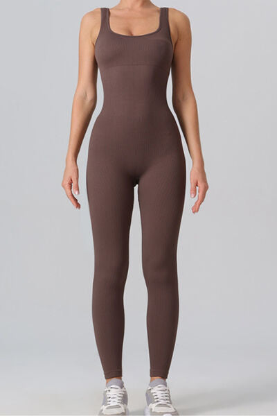 Square Neck Wide Straps Leotard