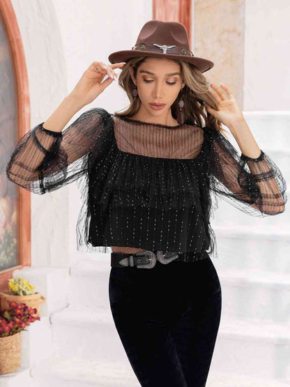 Layered Long Sleeves Blouse (7501318324312)