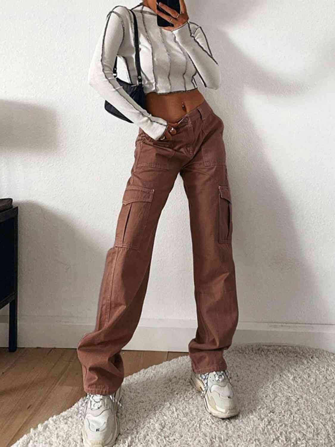 Straight Jeans With Pockets (7484161327192)
