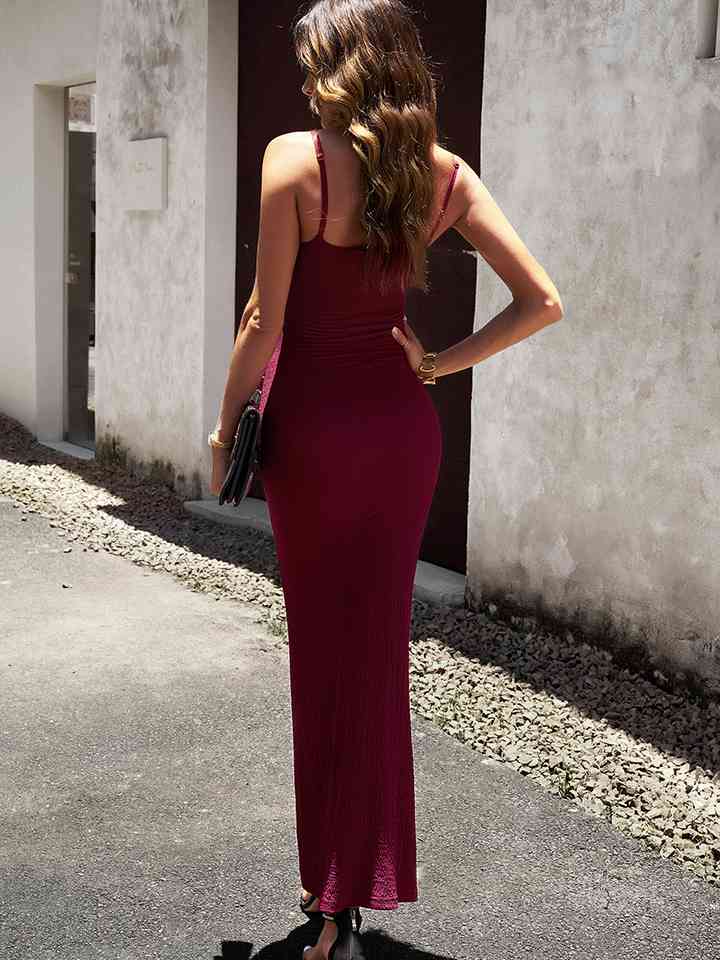 Spaghetti Strap Bodyline - Maxi Dress (7515541635160)