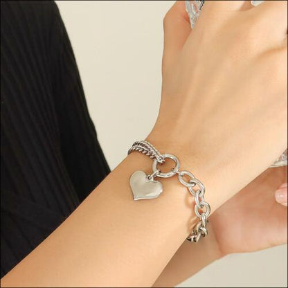 Half Chunky Chain - Titanium Steel Bracelet (7500202180696)