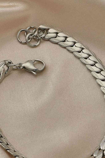 Curb Chain Bracelet - Stainless Steel (7500203229272)