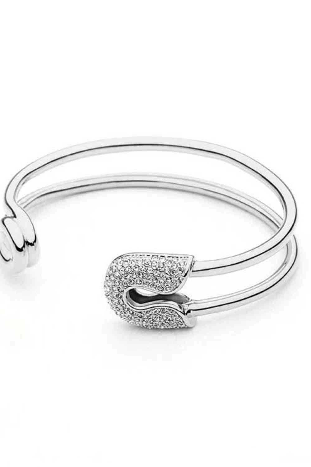 Rhinestone Double Hoop Bracelet (7500204638296)