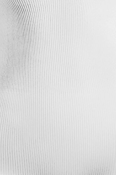 Ribbed Square Neck Long Sleeves Leotard