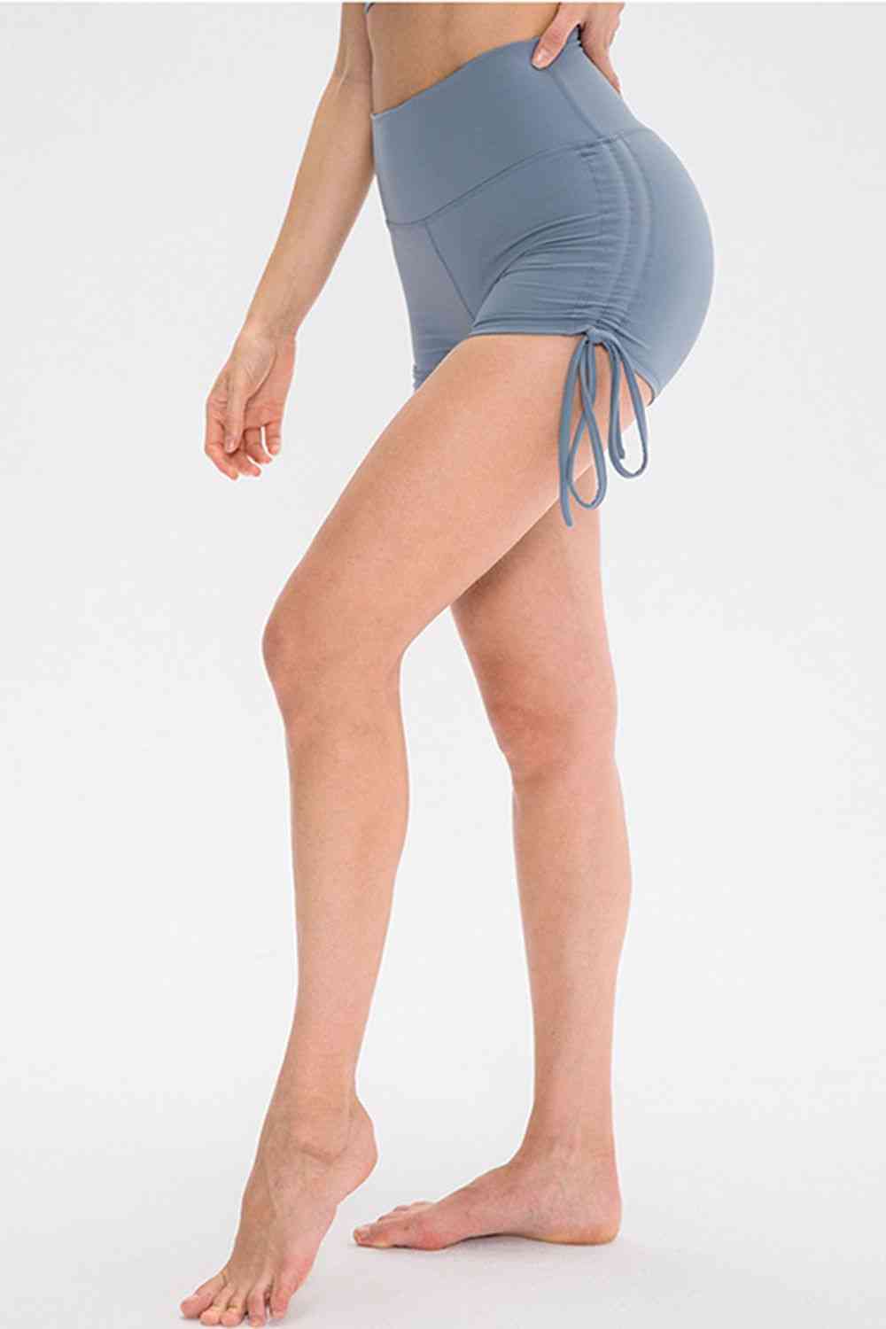 Waistbands & Tied Waistbands - Drawstring Wide Waistband Side Tie Sports Shorts (7500834603096)