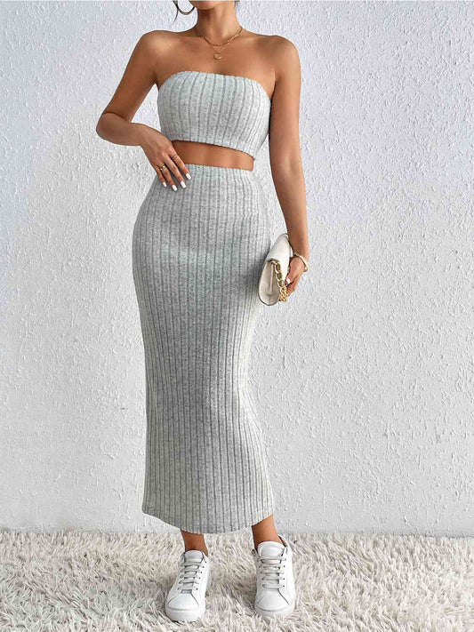 Tube Top & Midi Skirt - Set (7484222439512)
