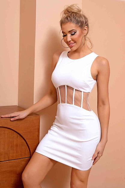 Mini Dress - Cut-Out & Sleeveless (7515683160152)