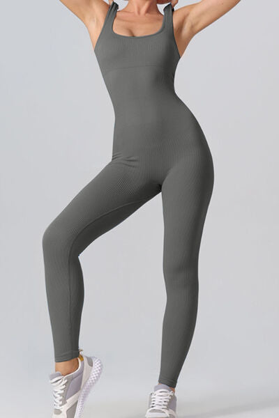 Square Neck Wide Straps Leotard