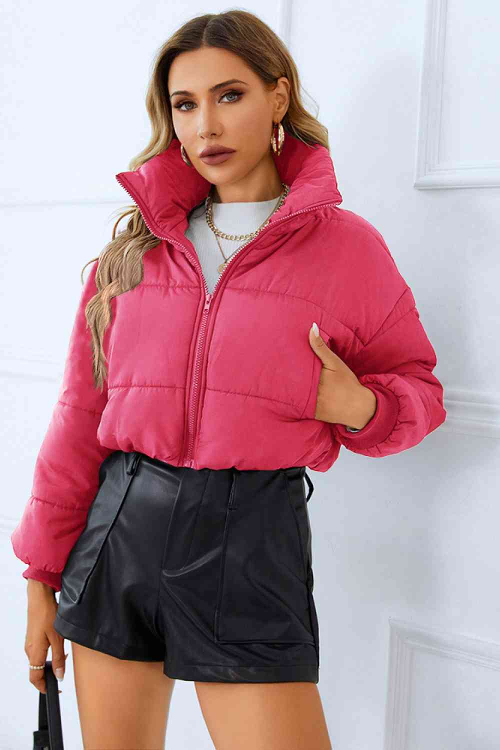 Jacket/Coat - Zip-Up Winter Coat With Pockets (7484291022936)